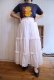 画像5: ホワイト花刺繍カットワークデザインフロントボタンフリルティアードスカート