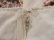 画像17: ”JCPenney” 70年代 ホワイト×オレンジ×ブラウンパッチワーク柄レース切替半袖裾フリルロングドレス