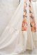 画像11: ”JCPenney” 70年代 ホワイト×オレンジ×ブラウンパッチワーク柄レース切替半袖裾フリルロングドレス