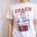 画像7: 70年代”Champion” バータグホワイト×オレンジ×ネイビー英字ロゴプリントクルーネック半袖Tシャツ