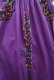 画像15: パープル×カラフルサンアントニーノ刺繍半袖メキシカンドレス