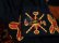 画像23: ブラック×オレンジレッド×イエローエスニック刺繡タッセルリボン付きスリットネックバルーンスリーブ長袖チュニック