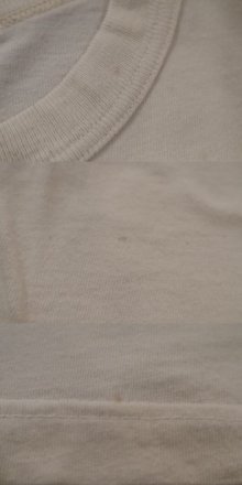他の写真2: made in USA ホワイト×グレー×ブルー猫プリントクルーネック半袖Ｔシャツ