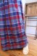 画像5: made in USA ”Eddie Bouer”ブルー×ピンクレッド×ホワイトチェックポケット付きサイドボタンコットンネルスカート