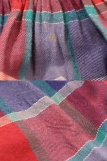 他の写真1: made in USA ”Eddie Bouer”ブルー×ピンクレッド×ホワイトチェックポケット付きサイドボタンコットンネルスカート