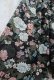画像12: 70年代ブラック×ホワイト×くすみピンク花柄ラウンドネックバルーンスリーブ長袖シースルードレス