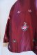 画像18: ダークレッド×ベージュ×カラフル花刺繍スタンドカラー長袖チャイナシャツジャケット