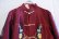 画像11: ダークレッド×ベージュ×カラフル花刺繍スタンドカラー長袖チャイナシャツジャケット