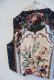 画像14: ブラック×ホワイト×くすみレッド花柄シルバー飾り＆襟付き前開きゴブラン織りベスト