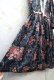 画像12: 90年代”JESSICA McCLINTOCK GUNNE SAX” ブラック×ダークパープル×くすみピンク花柄レース付きパフスリーブ長袖ドレス