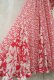 画像12: "Susan Freis"ピンク×ホワイト花柄フリルデザインプリーツ切替リボン付きカシュクールバルーンスリーブ長袖ドレス