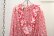 画像10: "Susan Freis"ピンク×ホワイト花柄フリルデザインプリーツ切替リボン付きカシュクールバルーンスリーブ長袖ドレス