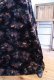 画像5: 70年代ブラック×レッド×イエロー木＆風景柄ベロアロングスカート