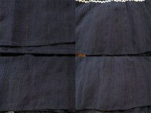 他の写真2: 50〜60年代ネイビー×シルバーラメなみなみテープ＆刺繡テープ付きメキシカンスカート