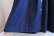 画像11: インディゴブルー×レッド×グリーンチェック＆ペイズリー＆花柄パッチワーク切替ウエストリボンポケット付きフロントボタンノースリーブドレス