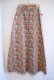 画像12: 60〜70年代ブラウン×レッド×カラフルポケット付きキルティングロングスカート