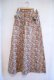 画像7: 60〜70年代ブラウン×レッド×カラフルポケット付きキルティングロングスカート