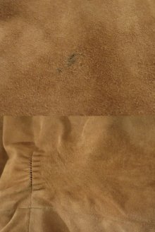 他の写真2: ”Ralph Lauren”ブラウン無地ポケット付きスウェードスカート