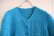 画像8: ターコイズブルー×パープル×くすみグリーンお花モチーフ編み切替ハーフボタン五分袖ドレス