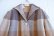 画像6: ”PENDLETON”ベージュ×ライトブラウン×チャコールグレーチェックポケット付き開襟長袖ウールシャツジャケット