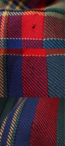 他の写真1: ”Ralph Lauren”COUNTRYブルー×レッド×ベージュチェックフリンジ付きウールラップミニスカート
