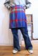 画像4: ”Ralph Lauren”COUNTRYブルー×レッド×ベージュチェックフリンジ付きウールラップミニスカート