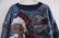 画像7: ネイビー×ホワイト×レッドクマ＆クリスマス柄クルーネック長袖ゴブランプルオーバートップ