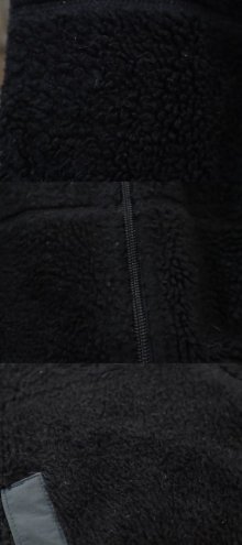 他の写真1: "Patagonia"ブラック無地ポケット付きハイネック長袖ボアジャケット