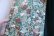画像12: made in USA 70年代 グリーン×ホワイト×ブラウン花柄ベロア切替裾レース付きロングキルティングスカート