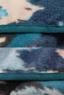 他の写真2: "Patagonia"ブルー×グレー×ホワイト抽象柄胸ポケットハーフスナップボタンハイネック長袖フリーストップ