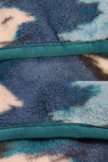他の写真1: "Patagonia"ブルー×グレー×ホワイト抽象柄胸ポケットハーフスナップボタンハイネック長袖フリーストップ