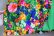 画像9: 70年代グリーン×ピンク×カラフル花柄フリルデザインロングスカート