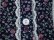 画像21: 70年代”GUNNE SAX”ネイビー×ホワイト×ピンク花柄コーデュロイ切替ウエストリボン＆ポケット付きパフスリーブ長袖フロントボタンドレス