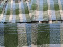 他の写真2: 50〜60年代グリーン×サックスブルー×ホワイトチェック柄リバーシブルプリーツスカート