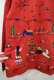 画像16: レッドレッド×カラフル人＆風景刺繍前開きポケット付き長袖フェルトメキシカンジャケット