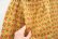 画像10: 70年代マスタード×オレンジレッド×ホワイトニワトリ柄ポケット付きキルティングロングスカート