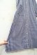 画像13: ネイビー×ホワイトギンガムチェック襟＆ポケット付きフロントボタン長袖ドレス