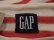 画像11: "GAP"サーモンピンク×ホワイトボーダークルーネック長袖Tシャツ