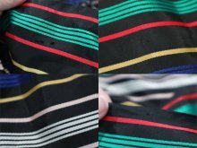 他の写真1: 60〜70年代ブラック×レッド×グリーンボーダー裾フリルロングラップスカート