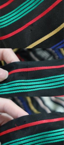 他の写真2: 60〜70年代ブラック×レッド×グリーンボーダー裾フリルロングラップスカート