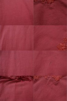 他の写真3: ピンク花刺繍ポケット＆袖口リボン付きラウンドネック七分袖ドレス