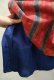 画像10: レッド×ブルー×グリーンストライプ＆花柄ポケット付きチロルスカート