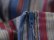 画像12: 70年代くすみブルー×サックスブルー×くすみピンクストライプスクエアネックワイドスリーブ七分袖ロングドレス