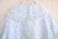 画像17: 60年代ペールブルー×ブルー×ホワイトリーフ&木の実柄サテンリボン付きビッグカラー半袖ランジェリーガウン