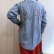 画像6: 70年代”BIGMAC”ライトブルー×カラフル音符＆いちご＆花刺繍胸ポケット付き長袖シャンブレーシャツ