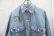 画像10: 70年代”BIGMAC”ライトブルー×カラフル音符＆いちご＆花刺繍胸ポケット付き長袖シャンブレーシャツ