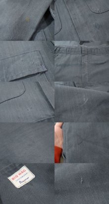 他の写真1: 60年代”BIGMAC”くすみカーキヘリンボーン襟ポケット付き半袖ジャンプスーツ