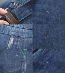 他の写真2: ”Levi's”ブルーグリーンステッチポケット付きデニムオーバーオール