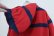 画像16: "Ralph Lauren"レッド×ネイビーボーダーワンポイントロゴ刺繍フード＆ポケット付きハーフボタン長袖スウェット