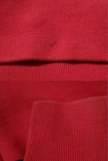 他の写真1: "Ralph Lauren"レッド×ネイビーボーダーワンポイントロゴ刺繍フード＆ポケット付きハーフボタン長袖スウェット